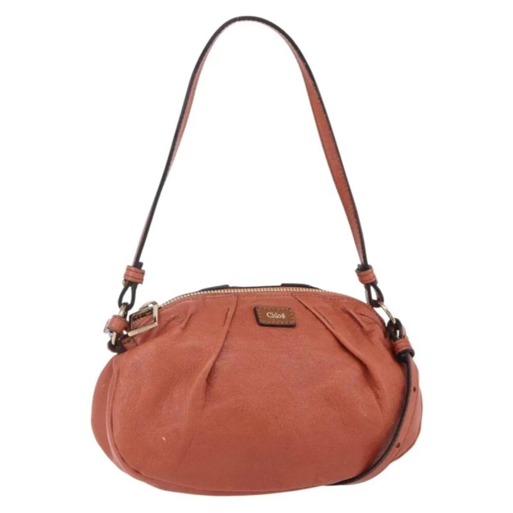 Chloe Vintage Leather Orange Leather Shoulder Bag Bag